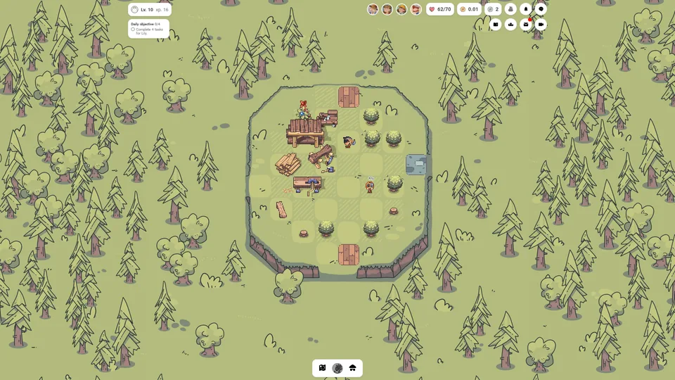 NomSteadの農場と住居を描いた公式スクリーンショット