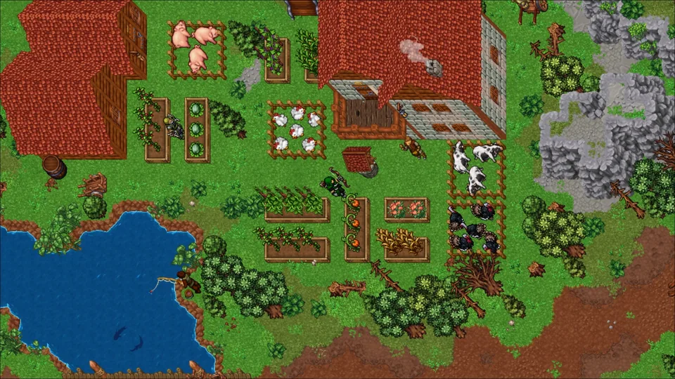 RavenQuestのクラフトと採集を描いた公式画像