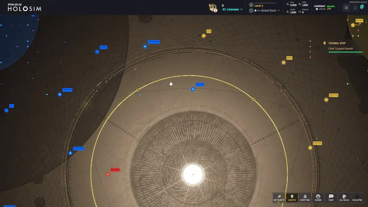 Star Atlas: Holosimの公式ゲーム画面1